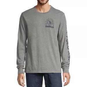U.S. Polo Assn. Mens Crew Neck Long Sleeve Classic Fit Graphic T-Shirt